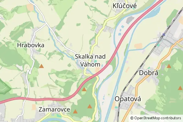 Mapa Skalka nad Váhom