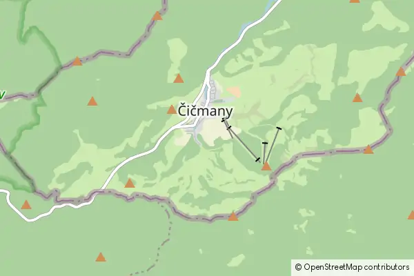 Mapa Čičmany