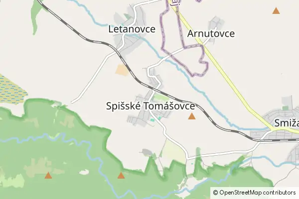 Mapa Spišské Tomášovce