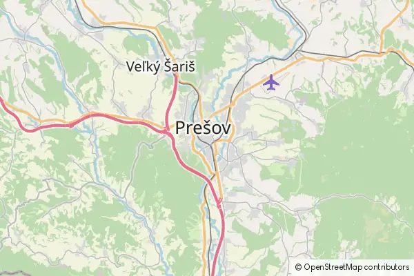 Mapa Preszów