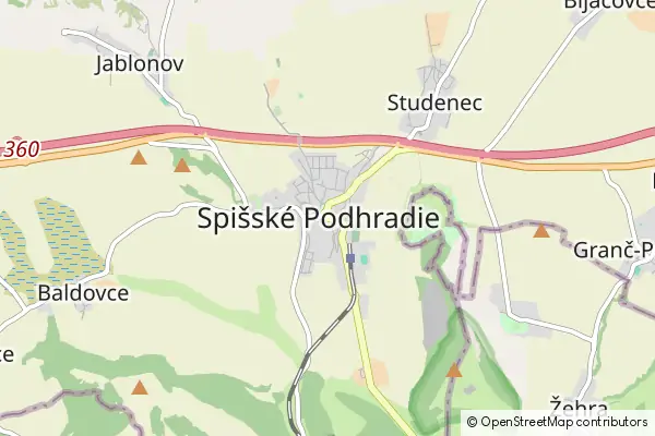 Mapa Spiskie Podgrodzie