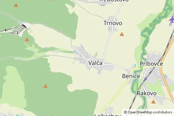 Mapa Valča