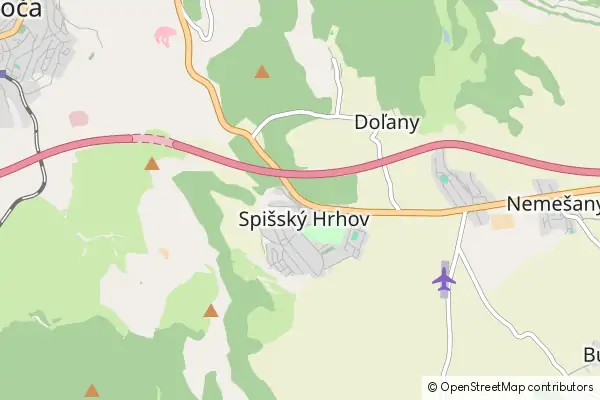 Mapa Spišský Hrhov