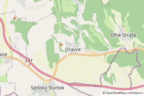 Mapa Dravce