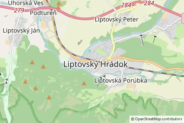 Mapa Liptowski Gródek