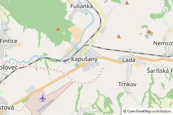 Mapa Kapušany