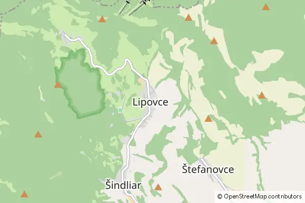 Mapa Lipovce