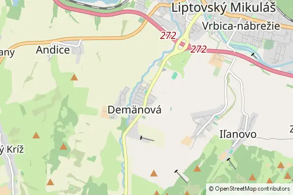 Mapa Demanova