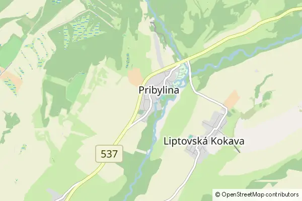 Mapa Przybylina