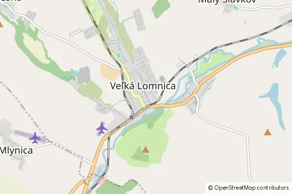 Mapa Veľká Lomnica