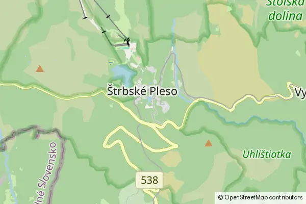 Mapa Štrbské Pleso