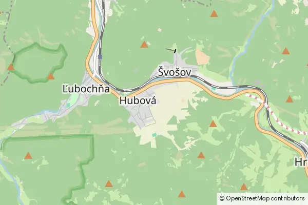 Mapa Hubová