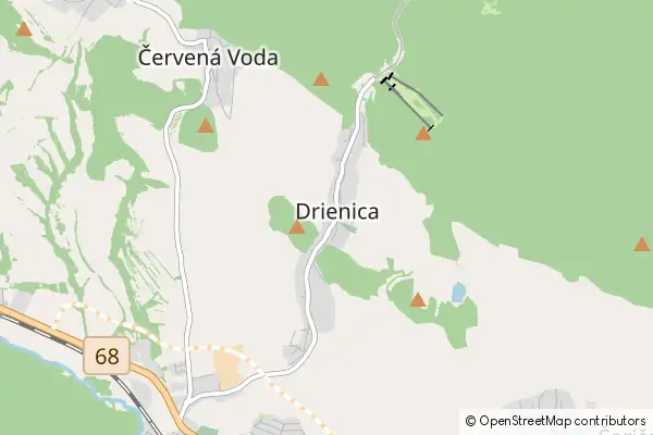 Mapa Drienica