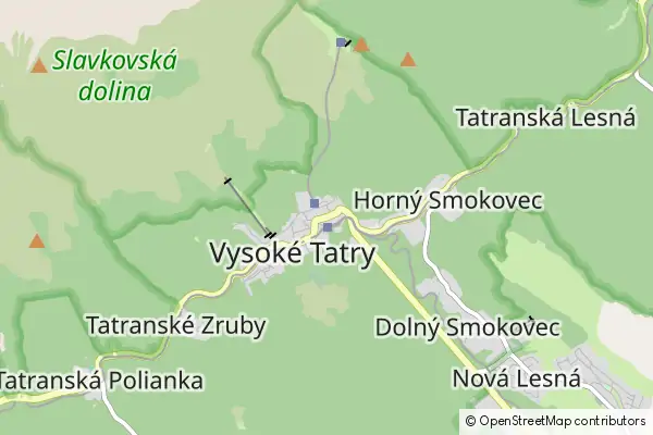 Mapa Starý Smokovec