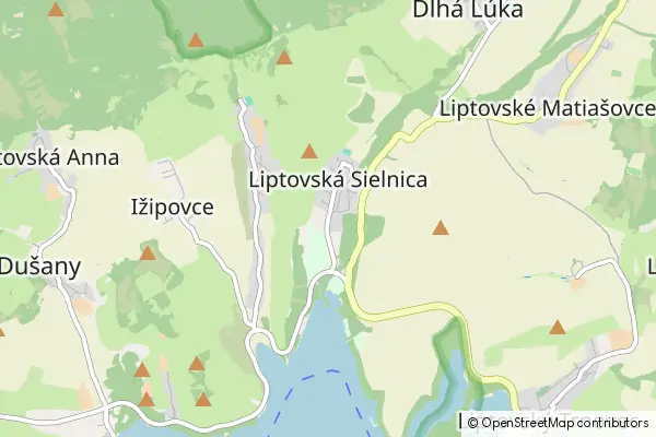 Mapa Liptovská Sielnica