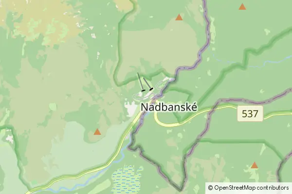 Mapa Podbanské