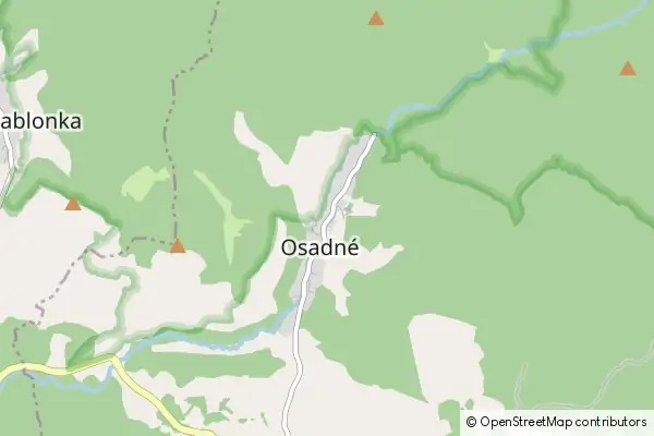 Mapa Osadné