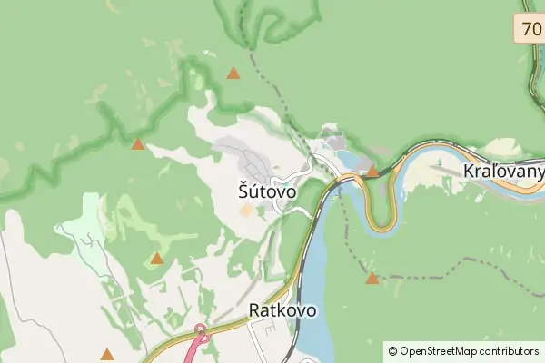 Mapa Šútovo