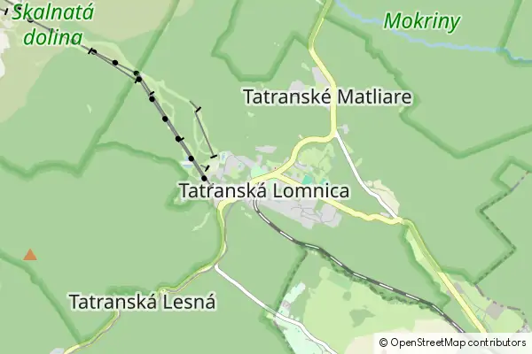 Mapa Tatranská Lomnica