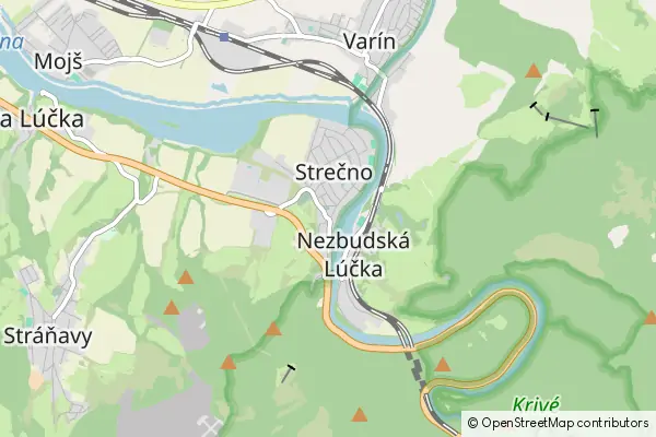 Mapa Strečno