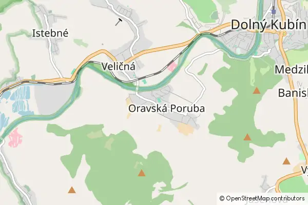 Mapa Oravska Poruba