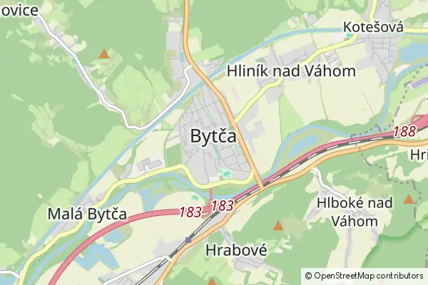 Mapa Bytča