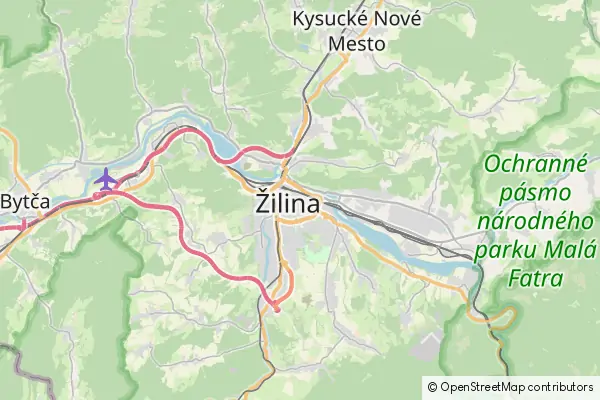 Mapa Żylina