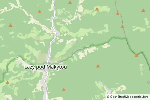 Mapa Lazy pod Makytou