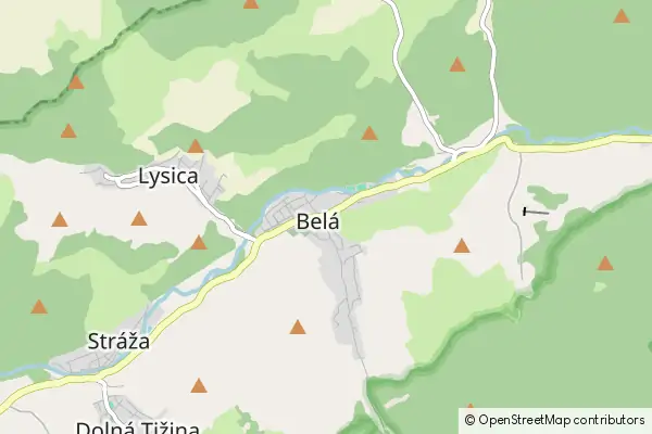 Mapa Belá