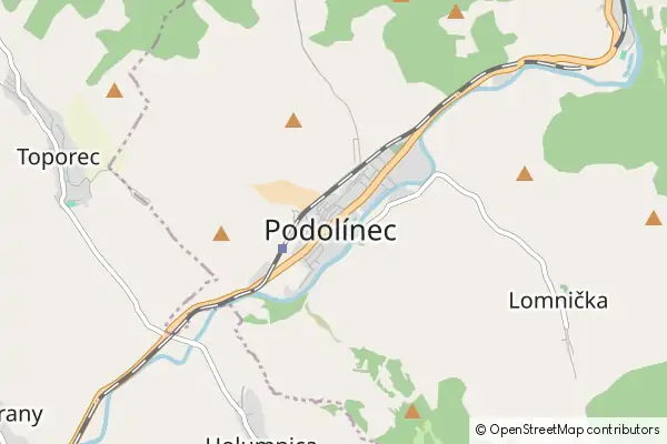 Mapa Podoliniec