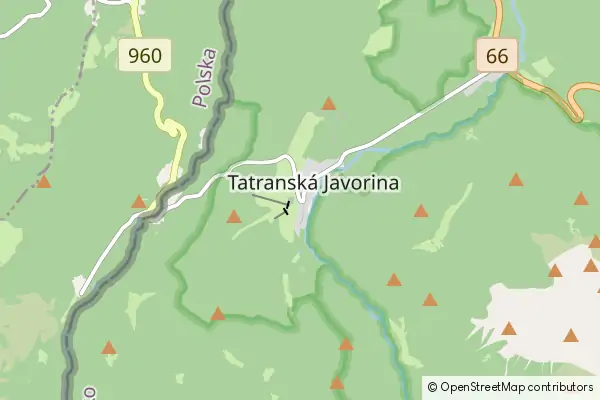 Mapa Tatranska Javorina