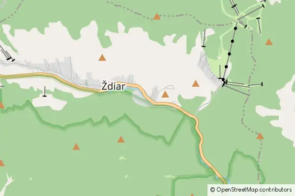 Mapa Zdziar