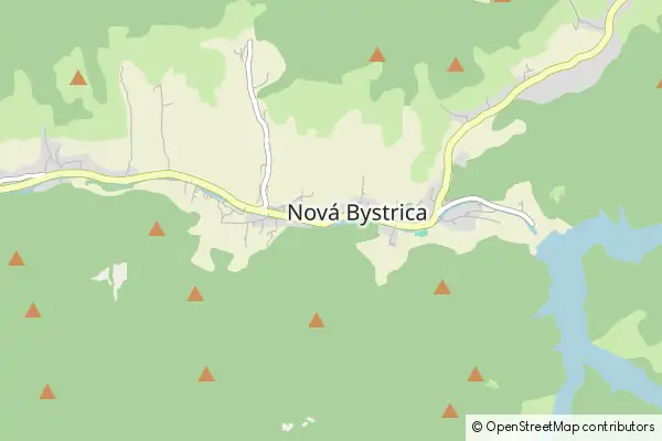 Mapa Nová Bystrica