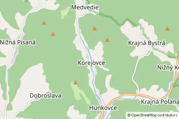 Mapa Korejovce