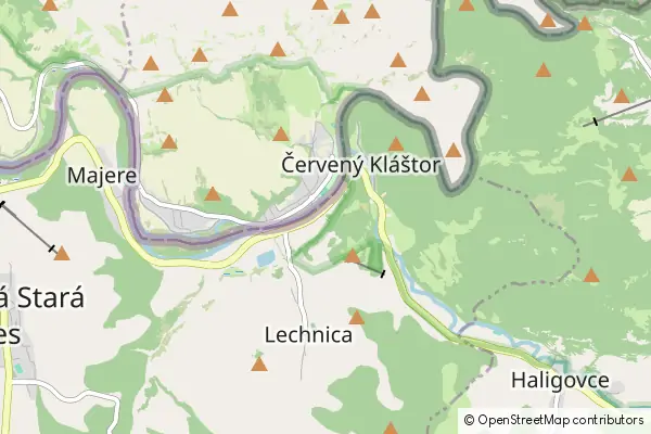 Mapa Czerwony Klasztor