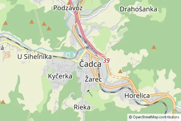 Mapa Čadca