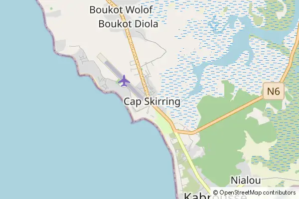 Mapa Cap Skiring