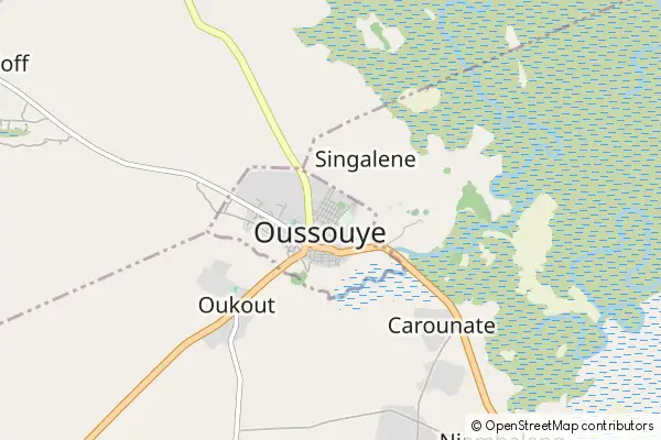 Mapa Oussouye