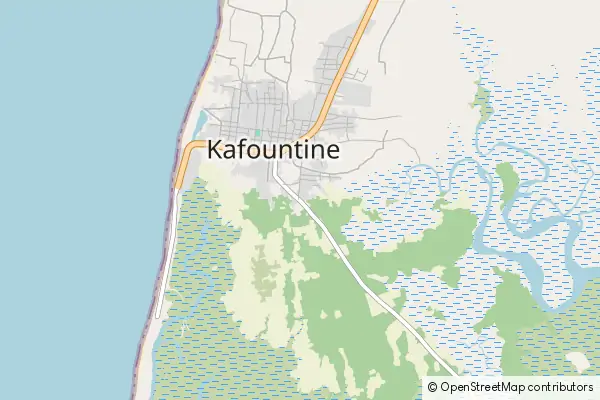 Mapa Kafountine