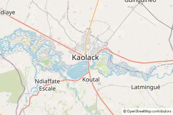 Mapa Kaolack