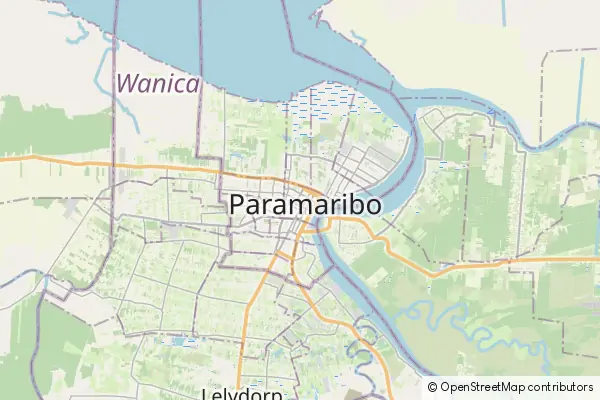 Mapa Paramaribo