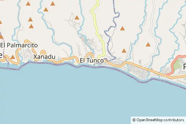 Mapa El Tunco