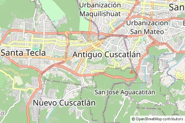 Mapa Antiguo Cuscatlán