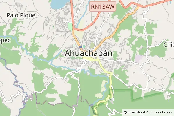 Mapa Ahuachapán