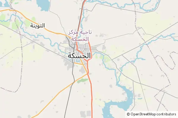 Mapa Al-Hasaka