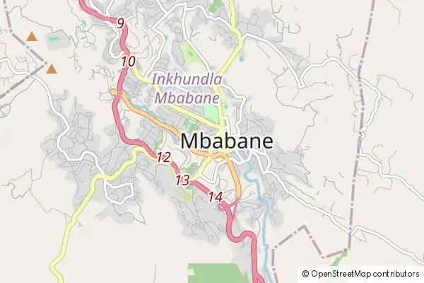 Mapa Mbabane