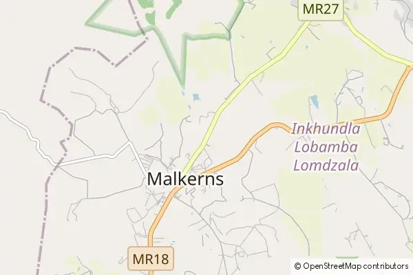 Mapa Malkerns