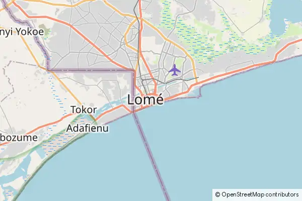 Mapa Lomé