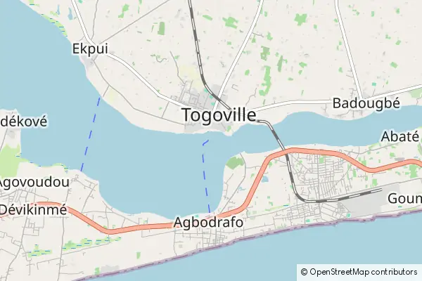 Mapa Togoville