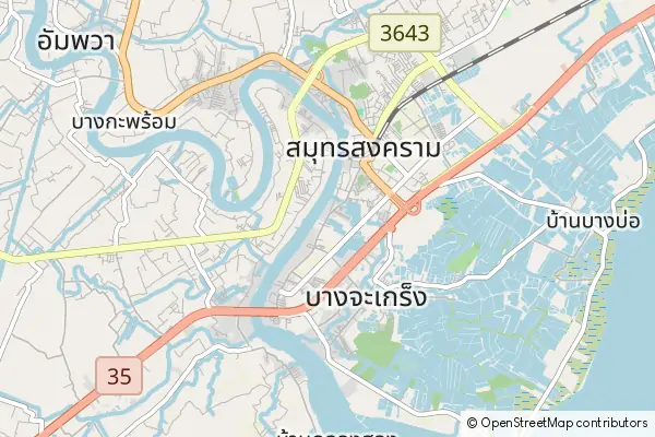 Mapa Samut Songkhram